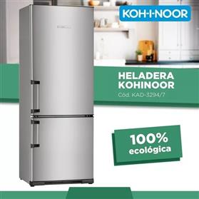 Heladera Con Freezer Inox 217 Lts Kohinoor Kad-3294/7 